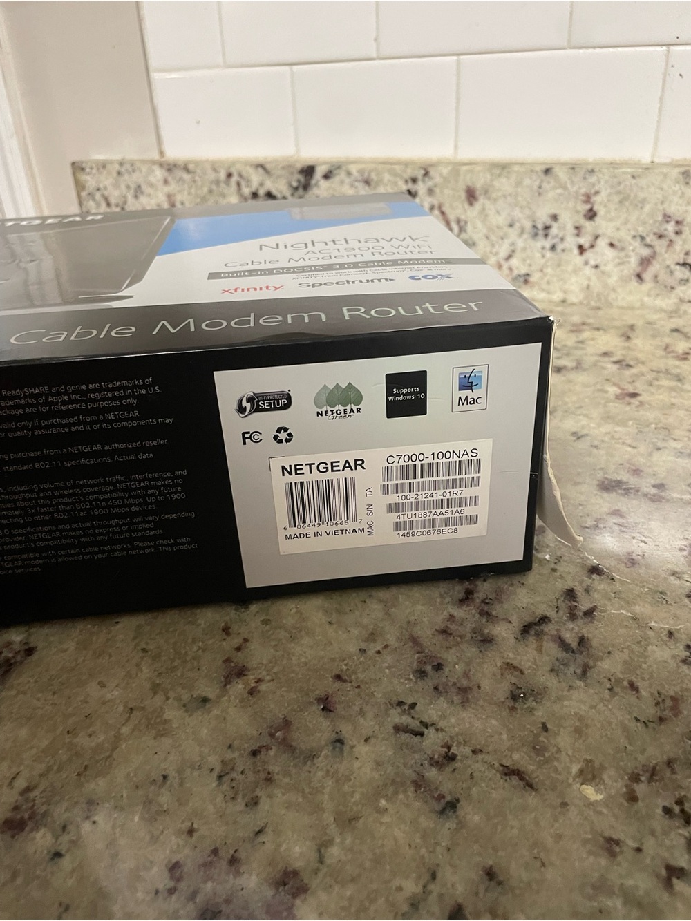 NETGEAR nighthawk WiFi Cable Modem Router (AC1900) docsis 3.0 electronic work - Picture 13 of 15